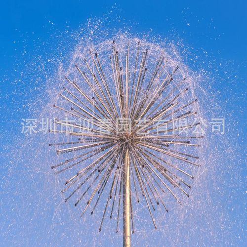 遂寧內(nèi)江廣場(chǎng)蒲公英噴泉 戶(hù)外花園噴泉的制作安裝與設(shè)備全解析